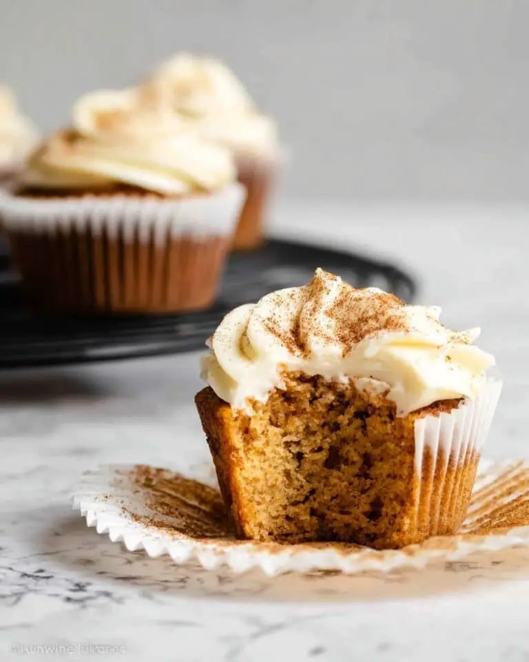 Cinnamon Swirl Vanilla Cupcakes with Cream Cheese Frosting Recipe
