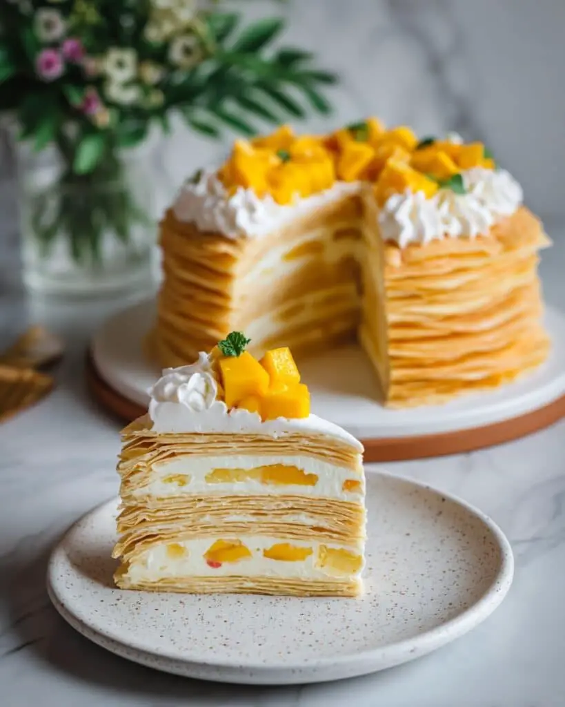 Mango Crepe Cake Recipe