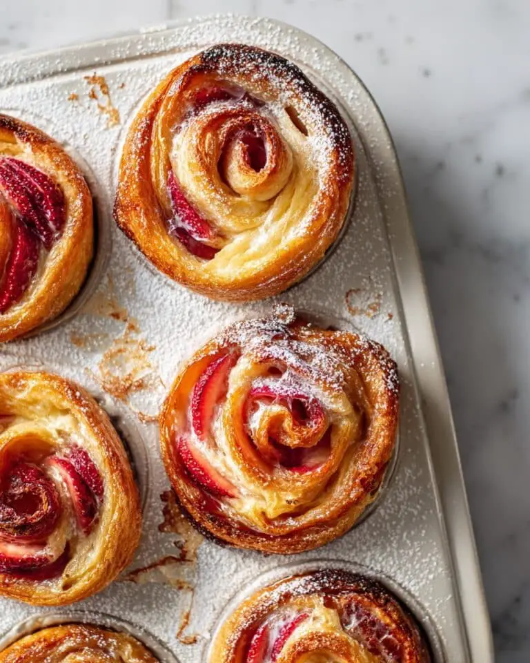 Strawberry Cruffins with Cinnamon Sugar and Custard Recipe