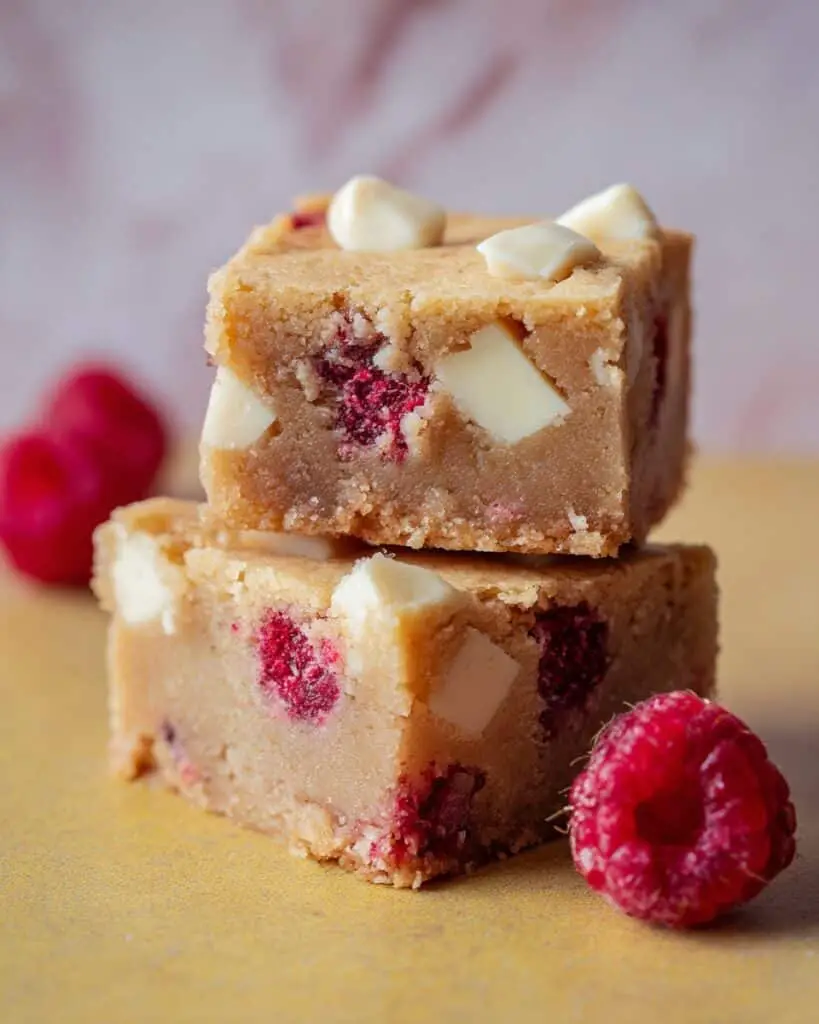 Raspberry and White Chocolate Blondies Recipe