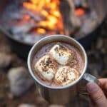 Campfire Hot Chocolate with Peanut Butter Whiskey Recipe