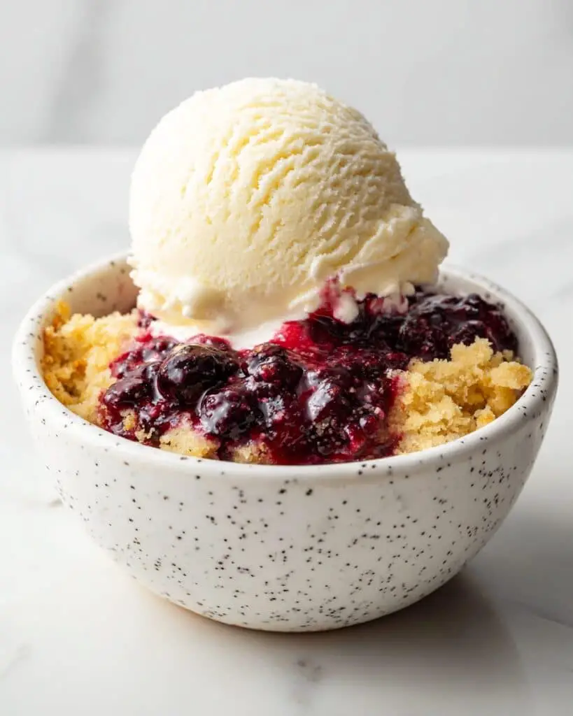 Blackberry Dump Cake (Cake Mix Cobbler) Recipe