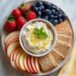 Greek Yogurt Fruit Dip with Vanilla, Cinnamon, and Lemon Zest Recipe