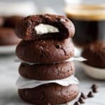 Chewy Chocolate Cookies with Nougat Recipe