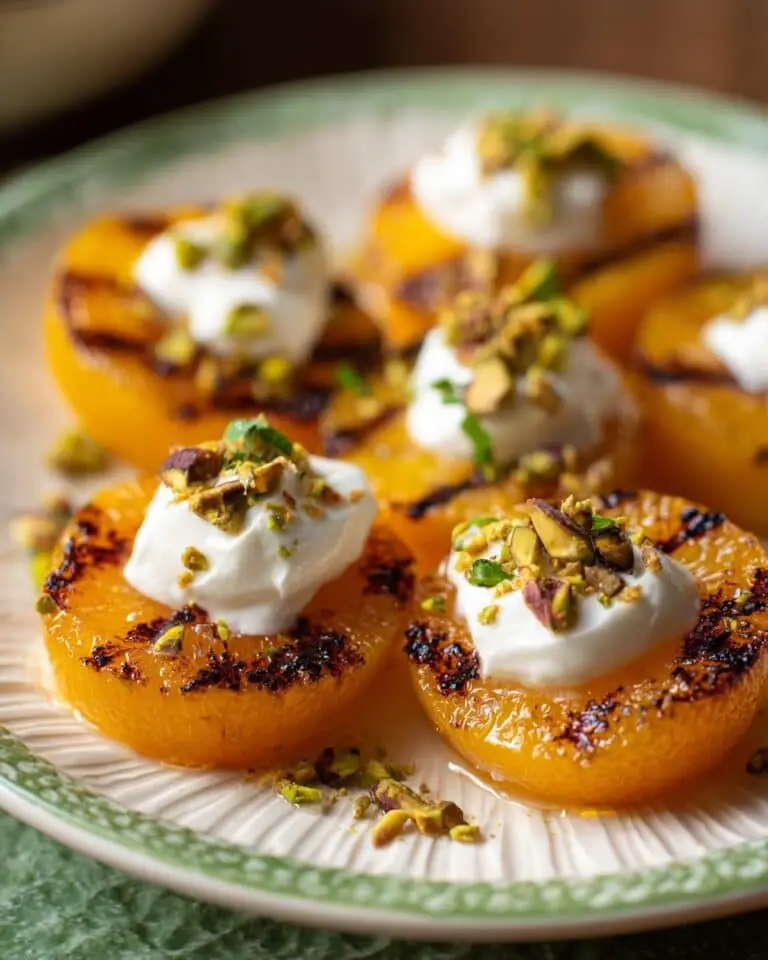 Brown Sugar Glazed Clementines with Cream Cheese, Honey and Pistachios Recipe