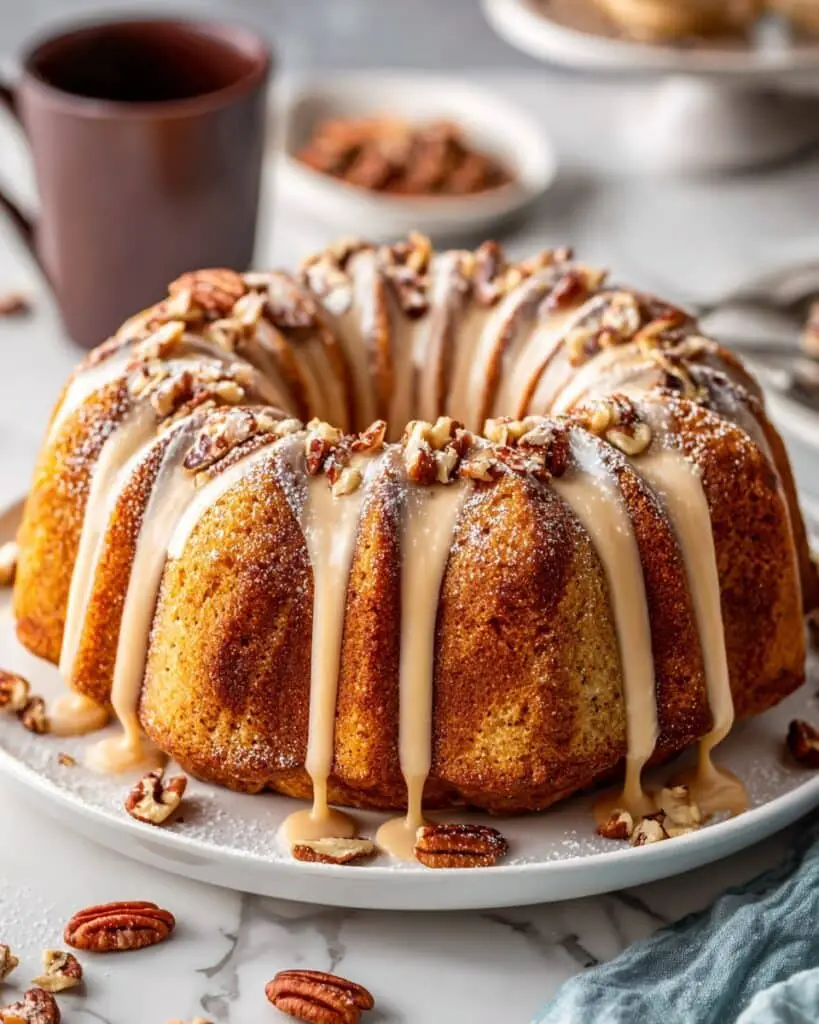 Spiced Pear and Hazelnut Bundt Cake Recipe