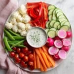 Crudite Platter with Creamy Herb Dip Recipe