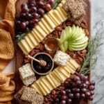 Fruit and Cheese Platter with Nuts, Crackers, and Fresh Herbs Recipe