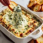 Creamy Spinach Dip with Mozzarella and Parmesan Recipe