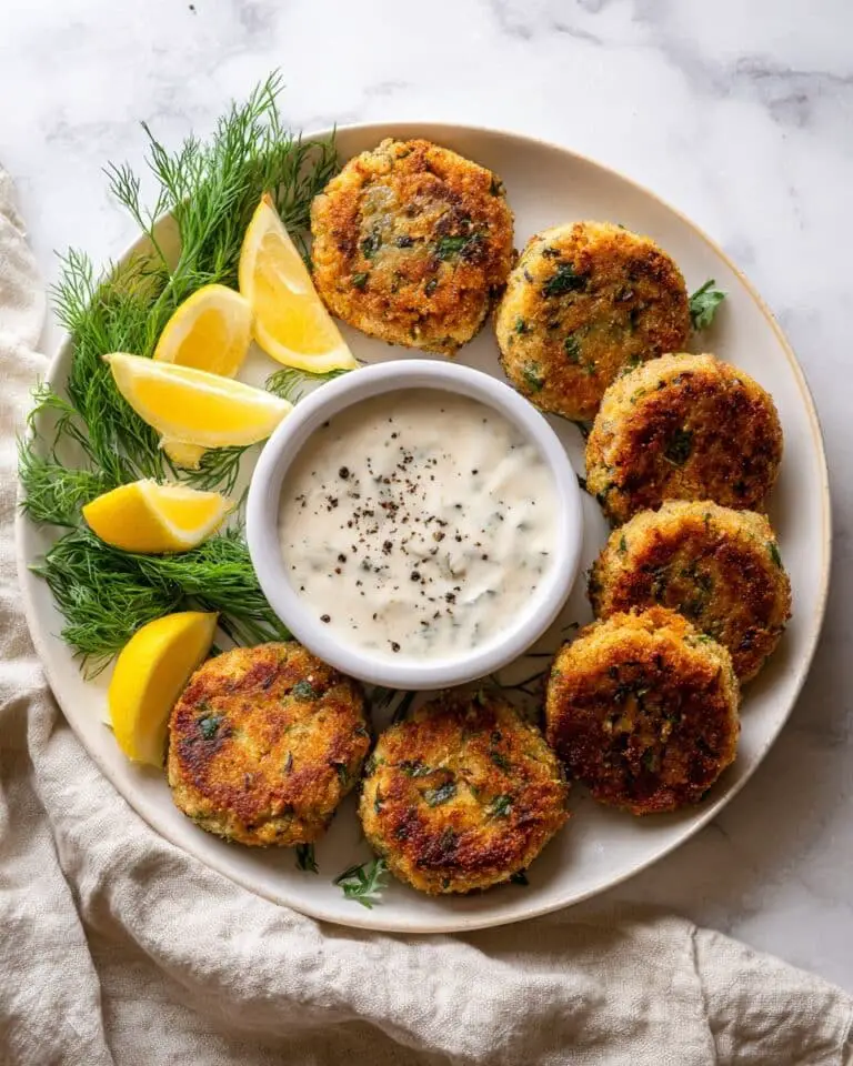 Creamy Lemon Dill Salmon Patties Recipe