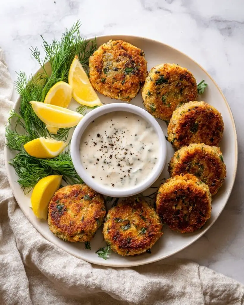 Creamy Lemon Dill Salmon Patties Recipe