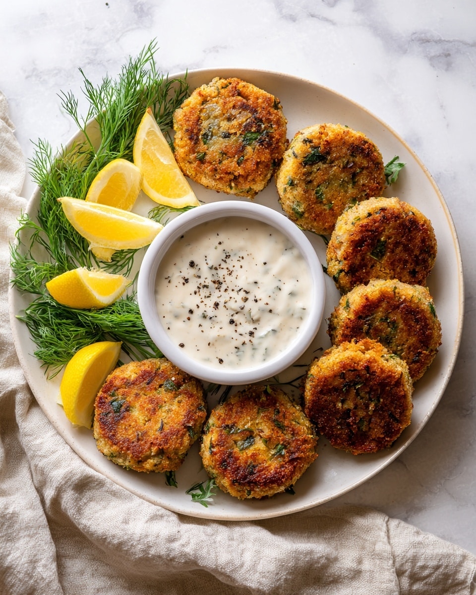 Creamy Lemon Dill Salmon Patties Recipe