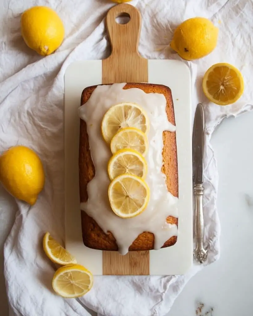 Lemon Yogurt Pound Cake with Candied Lemons and Lemon Glaze Recipe