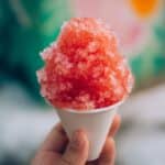 Snow Cones with Homemade Fruit Syrup Recipe