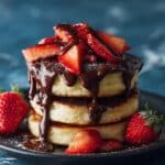 Chocolate Strawberry Bread and Butter Pudding Cake Recipe