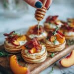 Peach and Pancetta Pancake Tacos with Whipped Cream Recipe