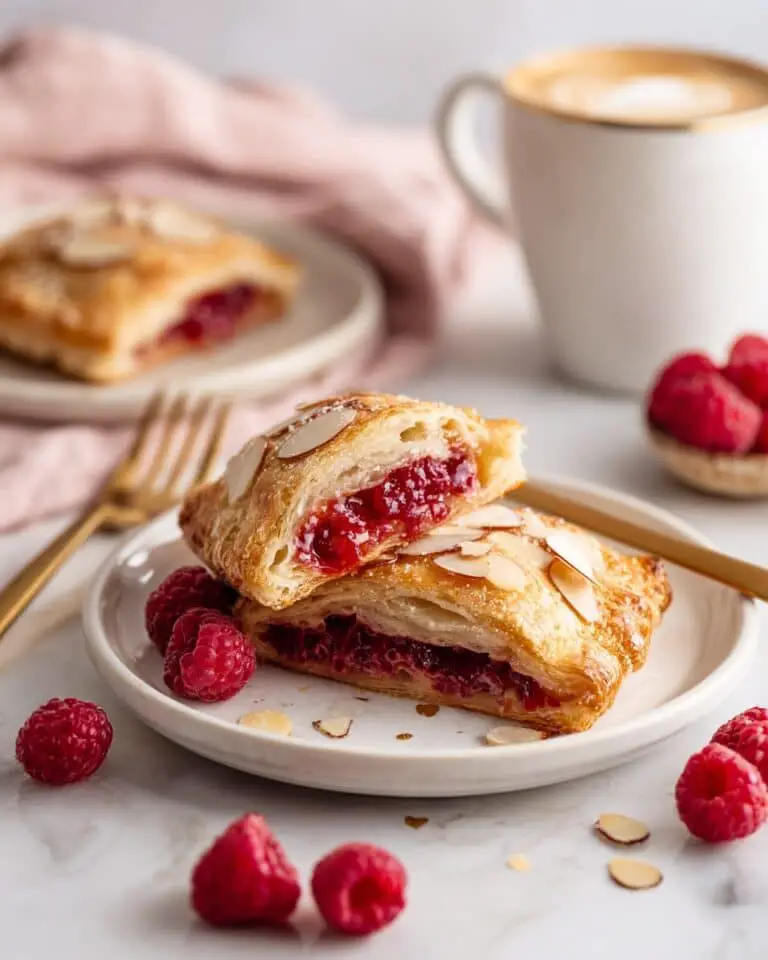 Quick Raspberry and Almond Croissants Recipe
