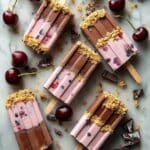 Chocolate Cherry Cheesecake Ice Lollies Recipe