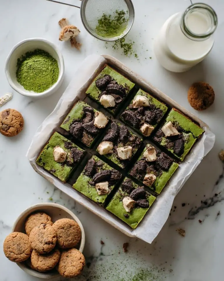 Matcha Oreo Blondies Recipe