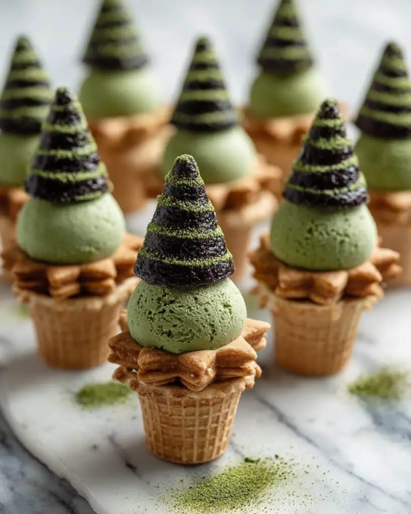 Beehive Cookies with Matcha Cream Recipe