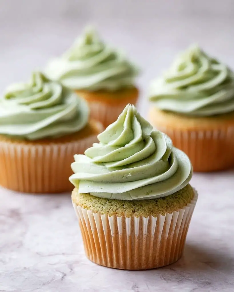 Matcha Cupcakes with Matcha Green Tea Frosting Recipe