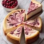 Cranberry Swirl Cheesecake Recipe