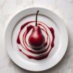 Poached Pears in Pomegranate-Spiced Syrup Recipe