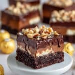 Ferrero Rocher Brownies with Milk Chocolate Ganache Recipe