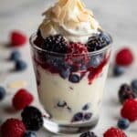Ricotta Berry Parfaits with Lemon and Almond Topping Recipe