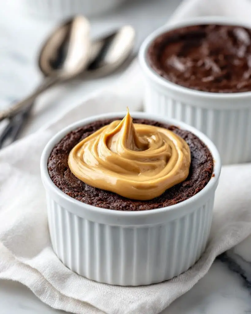 1 Minute Chocolate Peanut Butter Protein Mug Cake Recipe