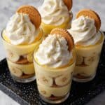 Banana Pudding Cups with Nilla Wafers and Whipped Cream Recipe
