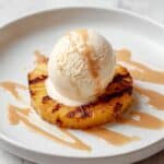 Grilled Pineapple Sundaes with Coconut Rum Caramel Sauce Recipe