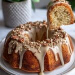 Easy Banana Vanilla Bean Caramel Bundt Cake Recipe
