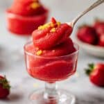 Strawberry Lemon Sorbet Recipe