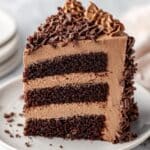 Chocolate Torte Cake with Rich Chocolate Buttercream Frosting Recipe